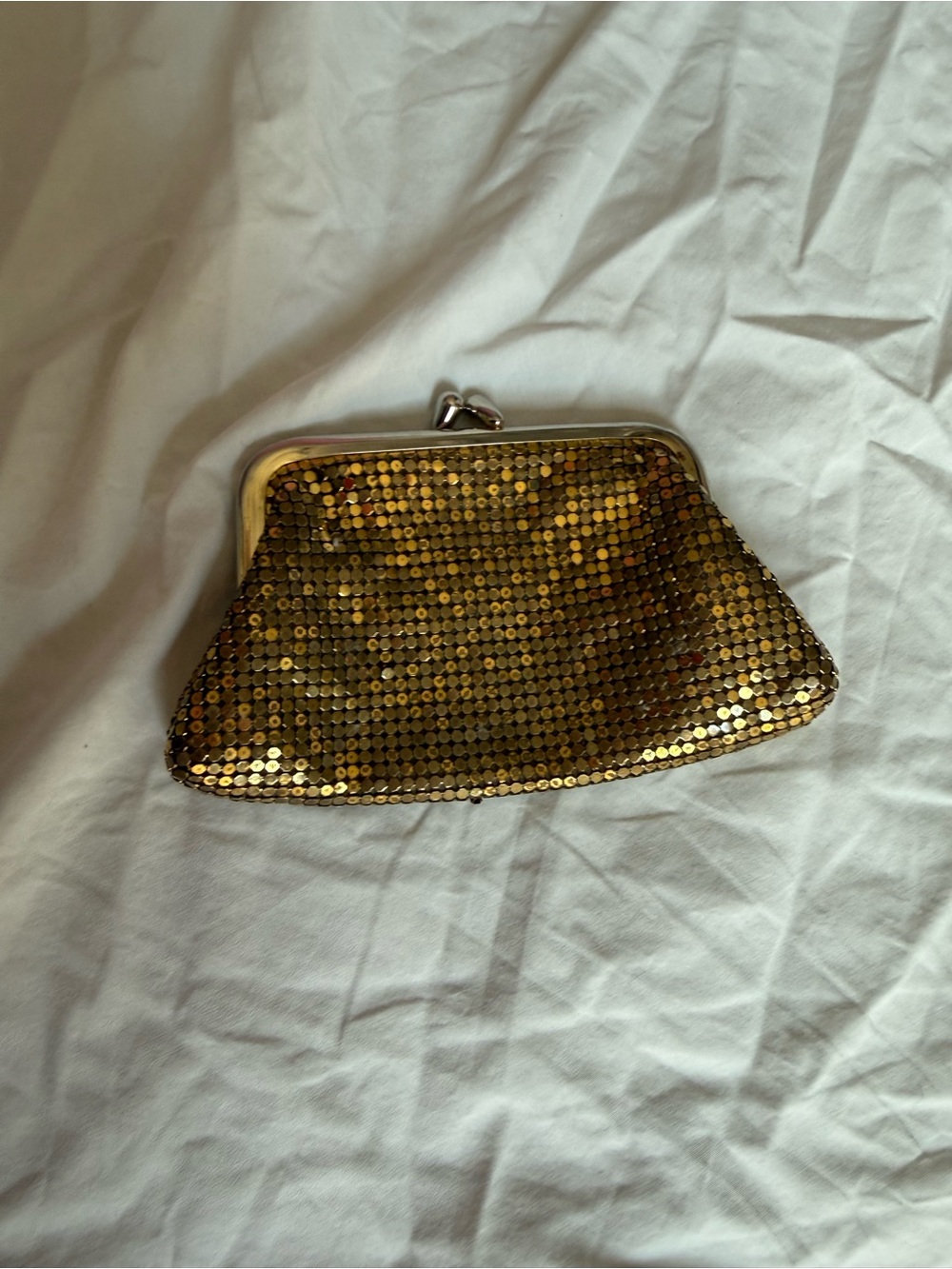 Gold Sequin Evening Clutch - Unbranded